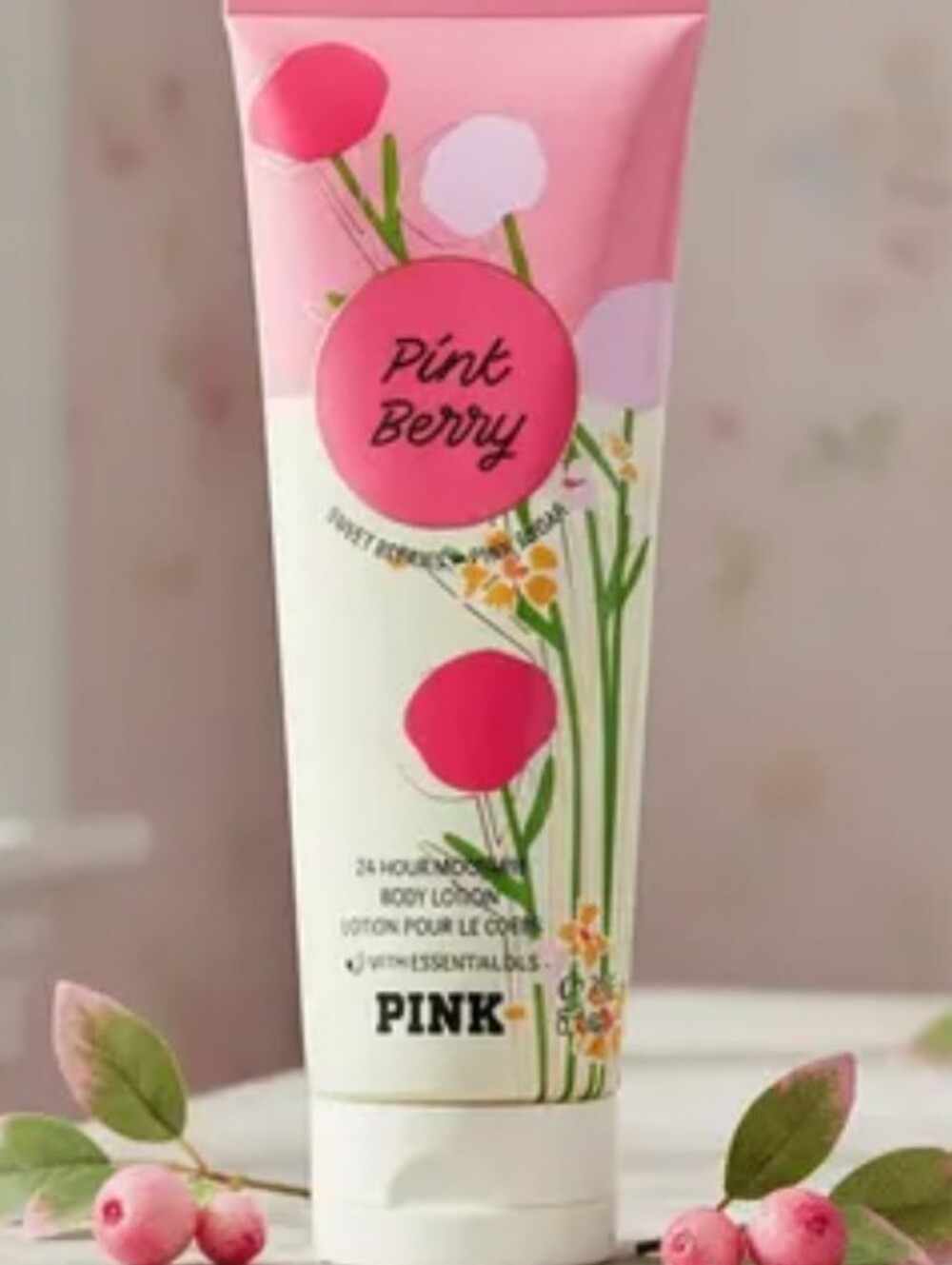Victoria's secret pink garden party pink berry body lotion moisturizer
